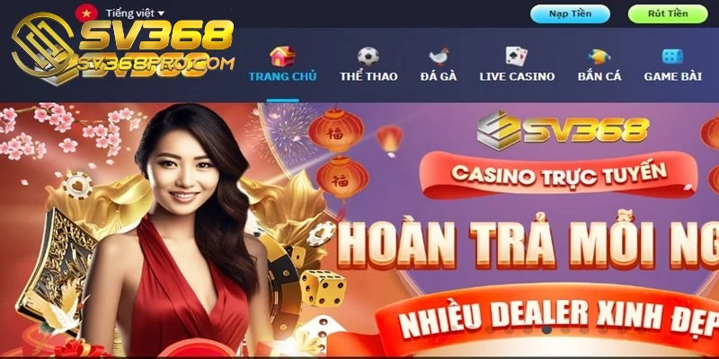 Giới thiệu SV368 - Nhà cái cá cược đỉnh cao tại châu Á 1 SV368 được biết đến là một trong những nền tảng giải trí hàng đầu